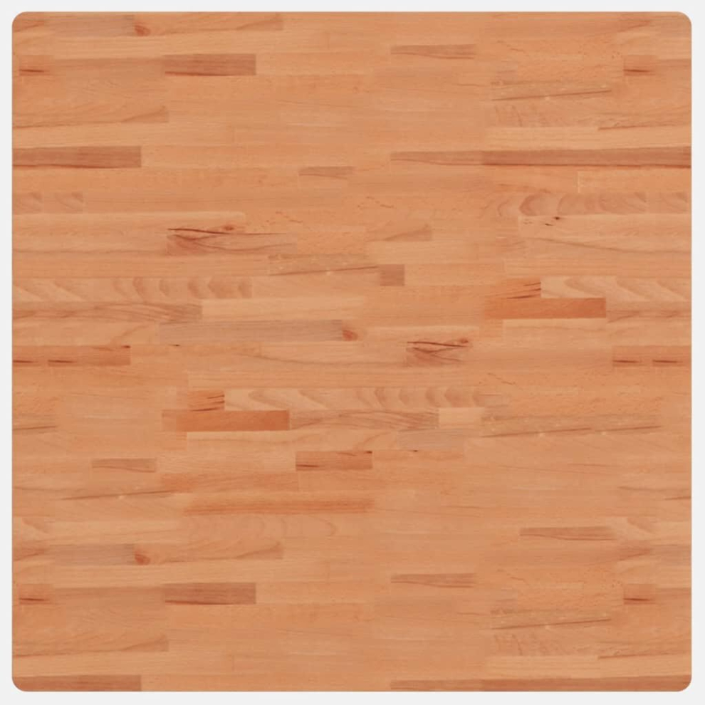 Vidaxl (Brown, 90 X 90 X 2.5 Cm) Table Top Wooden Replacement Desk Top Dining Table Top Solid Wood Beech