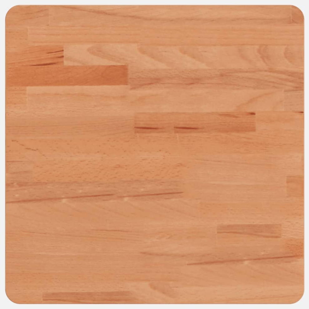 Vidaxl (Brown, 40 X 40 X 4 Cm) Table Top Wooden Replacement Desk Top Dining Table Top Solid Wood Beech