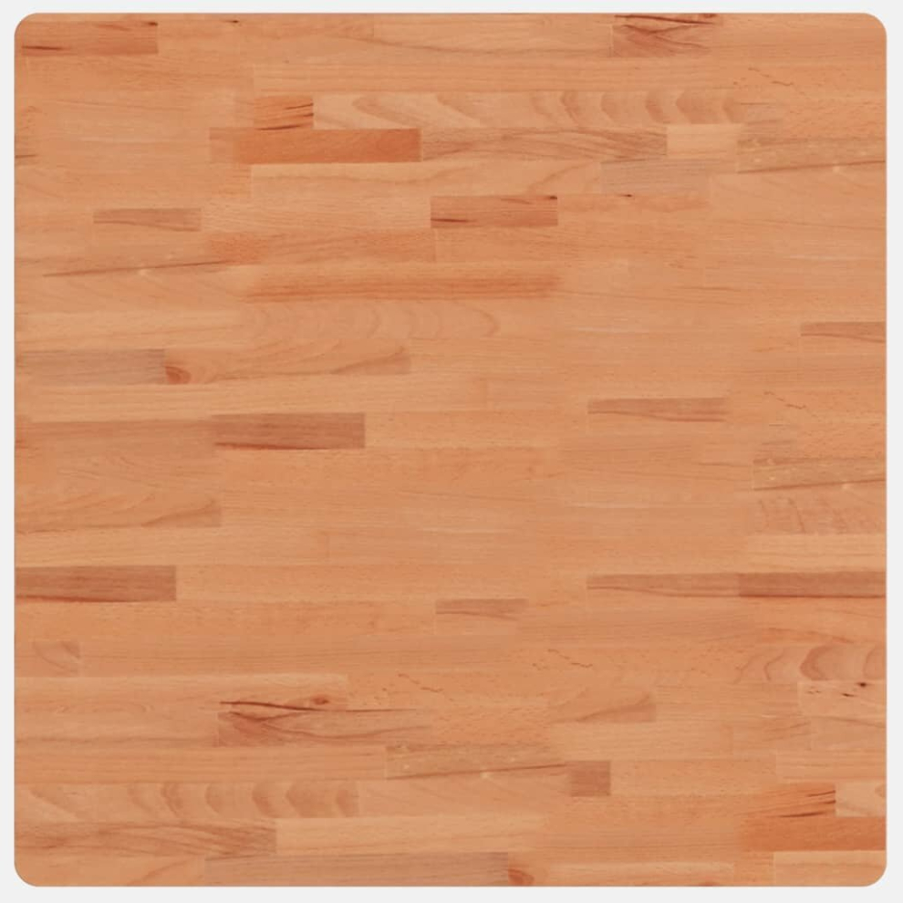 Vidaxl (Brown, 70 X 70 X 1.5 Cm) Table Top Wooden Replacement Desk Top Dining Table Top Solid Wood Beech