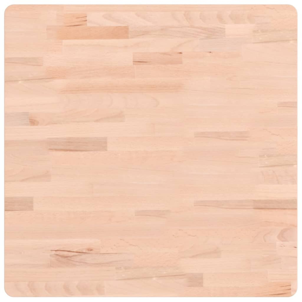 Vidaxl (Light Brown, 60 X 60 X 1.5 Cm) Table Top Wooden Replacement Desk Top Dining Table Top Solid Wood Beech