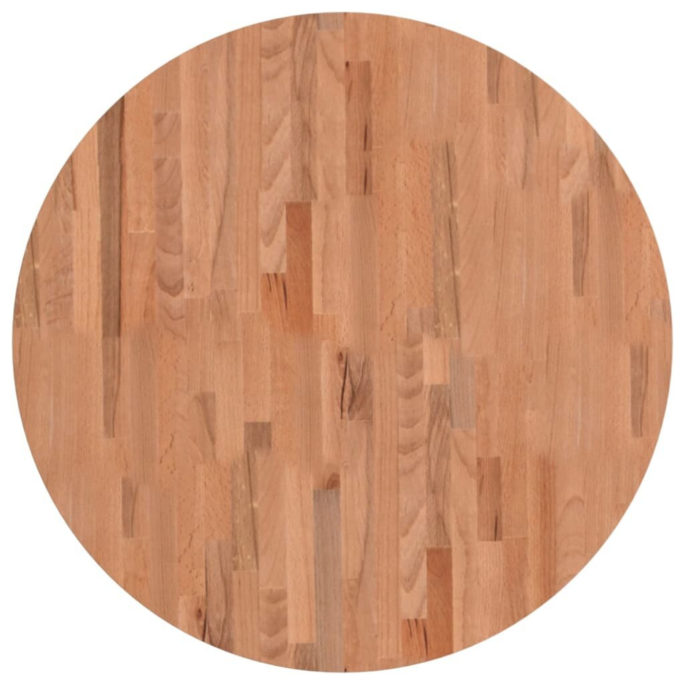 Vidaxl (Brown, 80 X 2.5 Cm) Table Top Wooden Replacement Desk Top Dining Table Top Solid Wood Beech