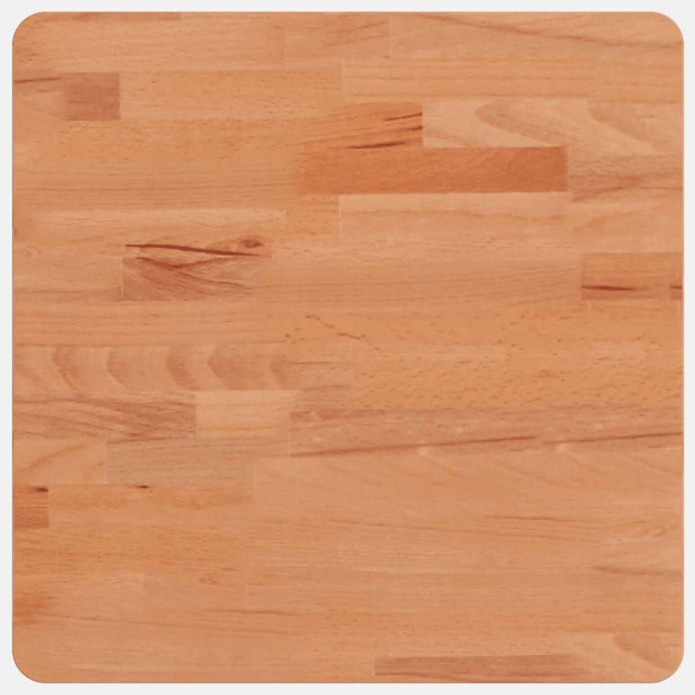 New Vidaxl (, 40 X 40 X 2.5 Cm) Table Top Wooden Replacement Desk Top Dining Table Top Solid Wood Beech Brown