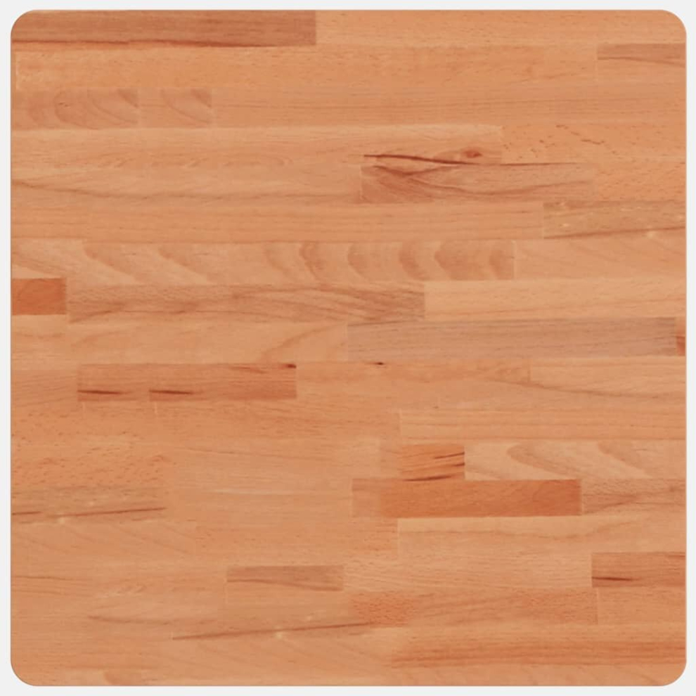 Vidaxl (, 50 X 50 X Cm) Table Top Wooden Replacement Desk Top Dining Table Top Solid Wood Beech Brown Size 1.5