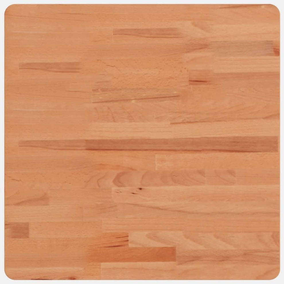 Vidaxl (Brown, 50 X 50 X 2.5 Cm) Table Top Wooden Replacement Desk Top Dining Table Top Solid Wood Beech