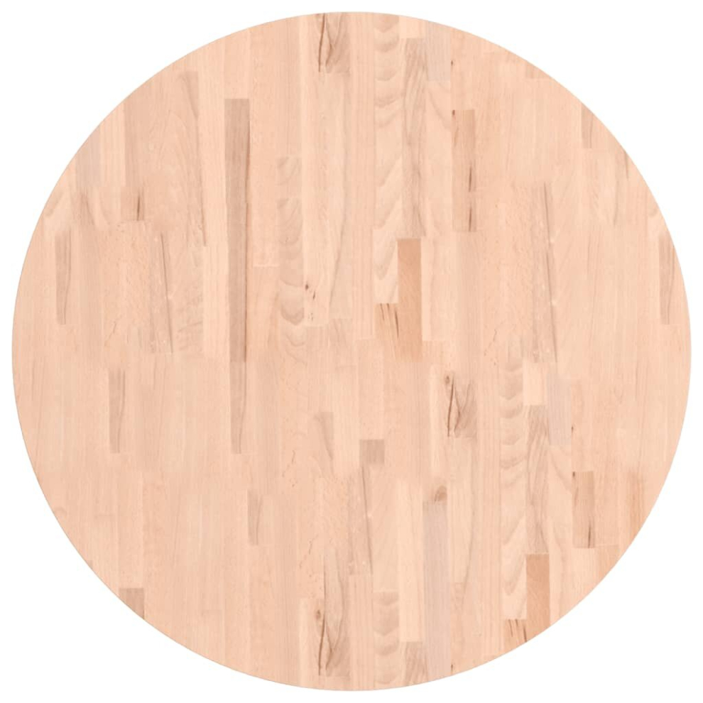 Vidaxl (Light Brown, 90 X 4 Cm) Table Top Wooden Replacement Desk Top Dining Table Top Solid Wood Beech