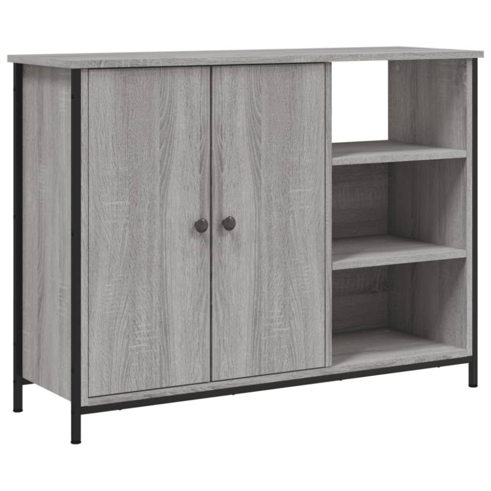 (grey sonoma) vidaXL Sideboard Storage Cupboard Highboard Home Side Cabinet Engineered Wood