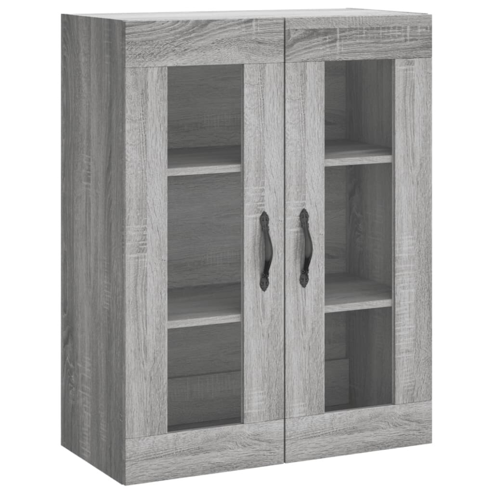 Vidaxl (Grey Sonoma) Wall Mounted Cabinet Storage Cabinet Wall Cupboard Engineered Wood