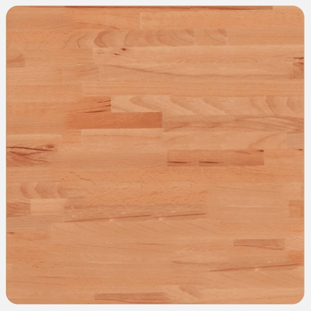Vidaxl (Brown, 50 X 50 X 4 Cm) Table Top Wooden Replacement Desk Top Dining Table Top Solid Wood Beech
