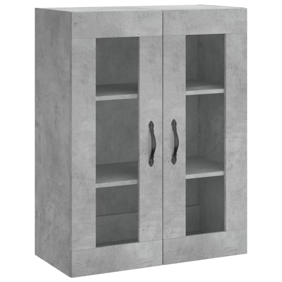 Vidaxl (Concrete ) Wall Mounted Cabinet Storage Cabinet Wall Cupboard Engineered Wood Grey