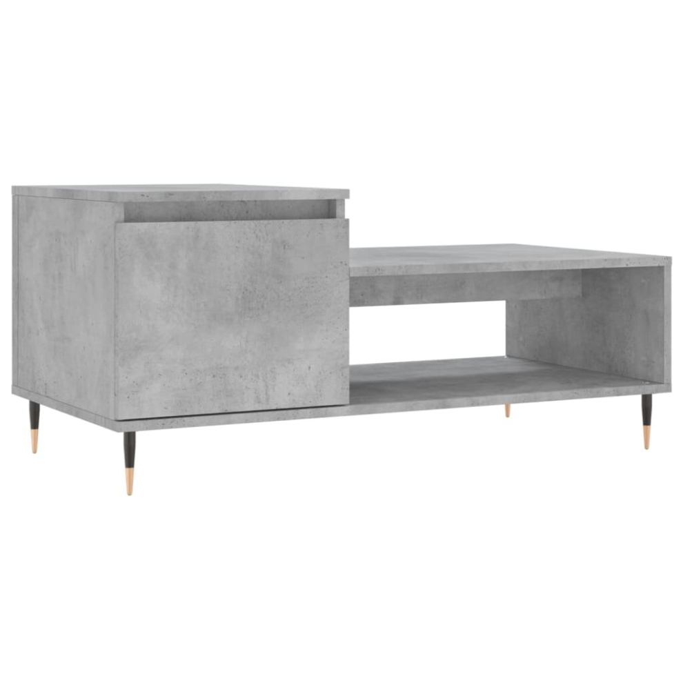 Vidaxl (Concrete Grey) Coffee Table Side Table End Accent Telephone Sofa Table Engineered Wood Brown,Grey