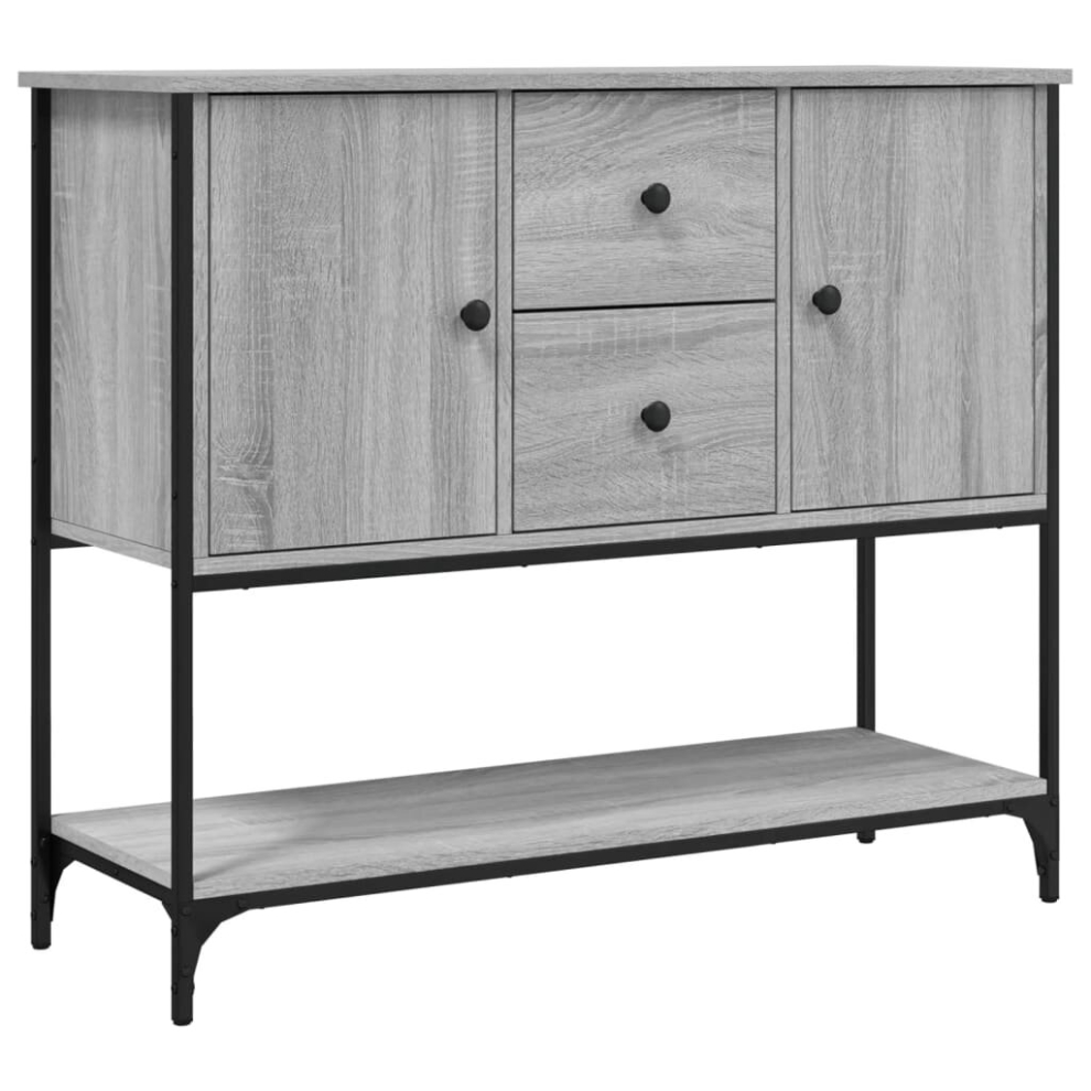 (grey sonoma) vidaXL Sideboard Storage Cupboard Highboard Home Side Cabinet Engineered Wood