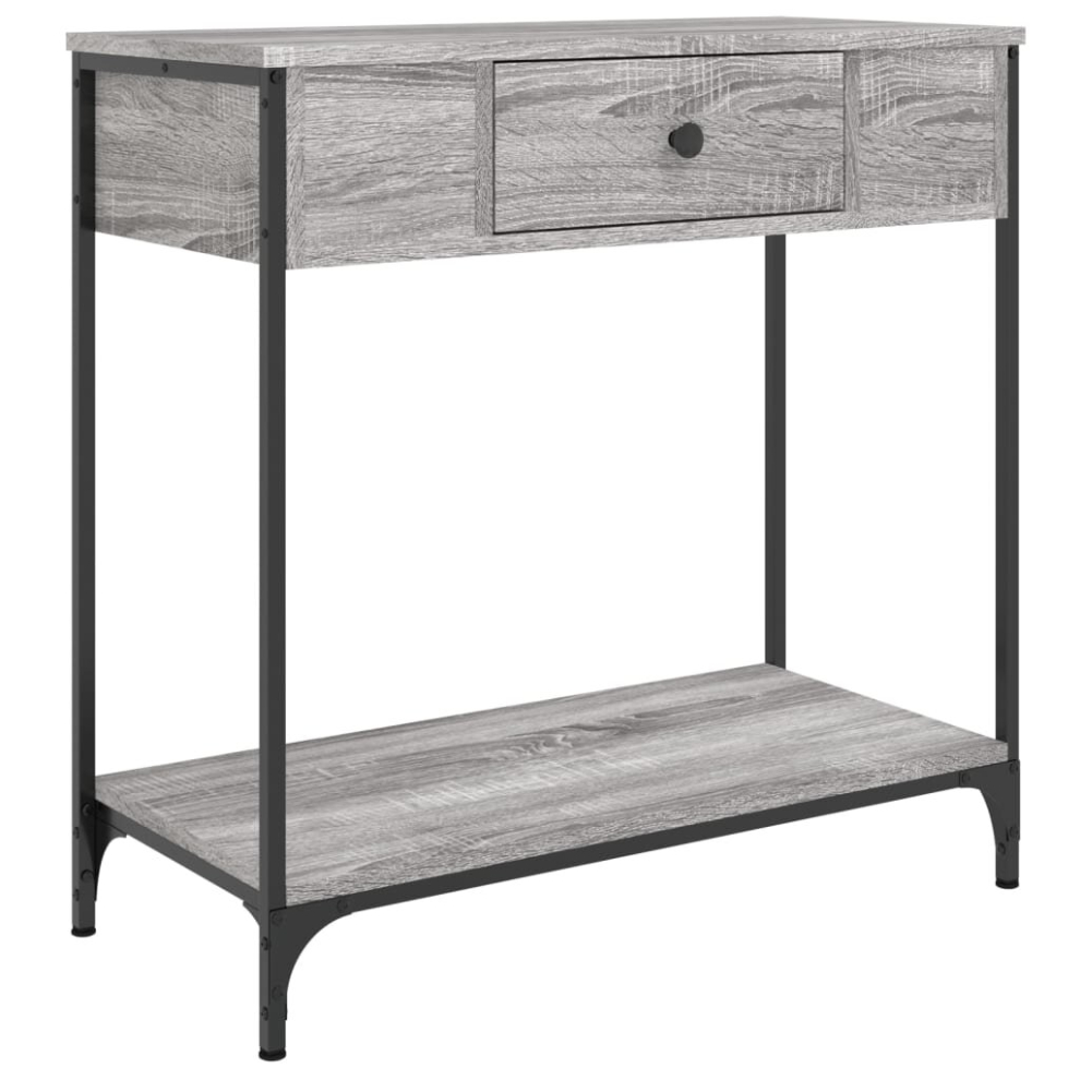 (grey sonoma, 75 x 34.5 x 75 cm) vidaXL Console Table Side End Table Hallway Stand Sofa Table Engineered Wood