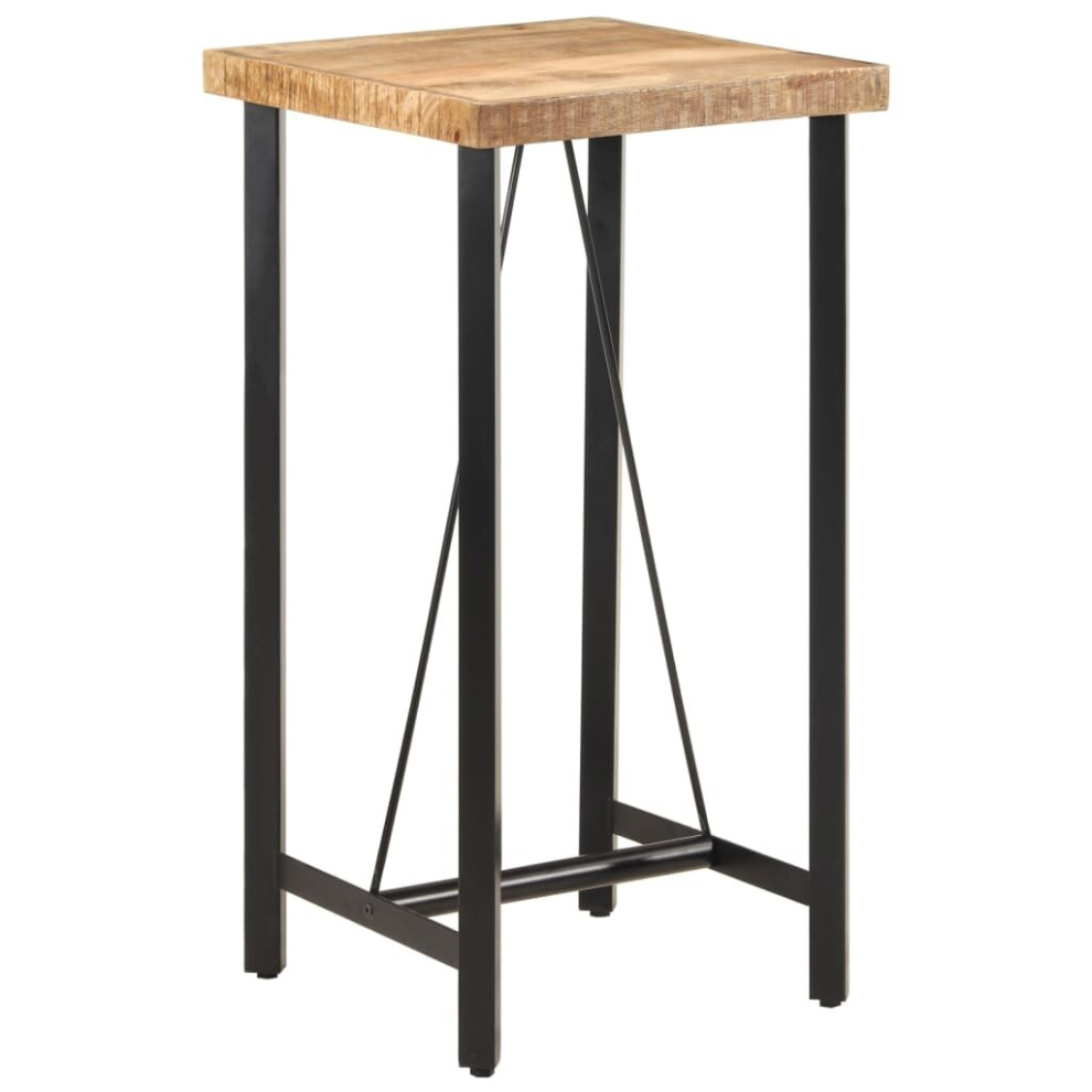 Vidaxl (55 X 55 X 107 Cm) Bar Table Dinner Table Kitchen Dining Room Pub Table Rough Mango Wood