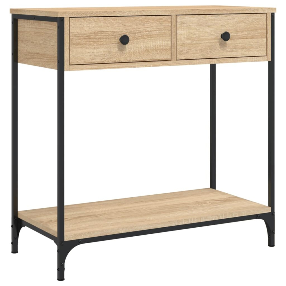 Vidaxl (Sonoma Oak, 75 X 34.5 X 75 Cm) Console Table Side End Table Hallway Stand Sofa Table Engineered Wood