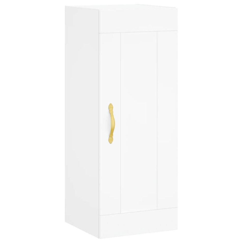 (white) vidaXL Wall Mounted Cabinet Storage Cabinet Wall Cupboard Engineered Wood