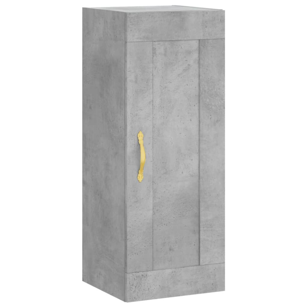 Vidaxl (Concrete Grey) Wall Mounted Cabinet Storage Cabinet Wall Cupboard Engineered Wood