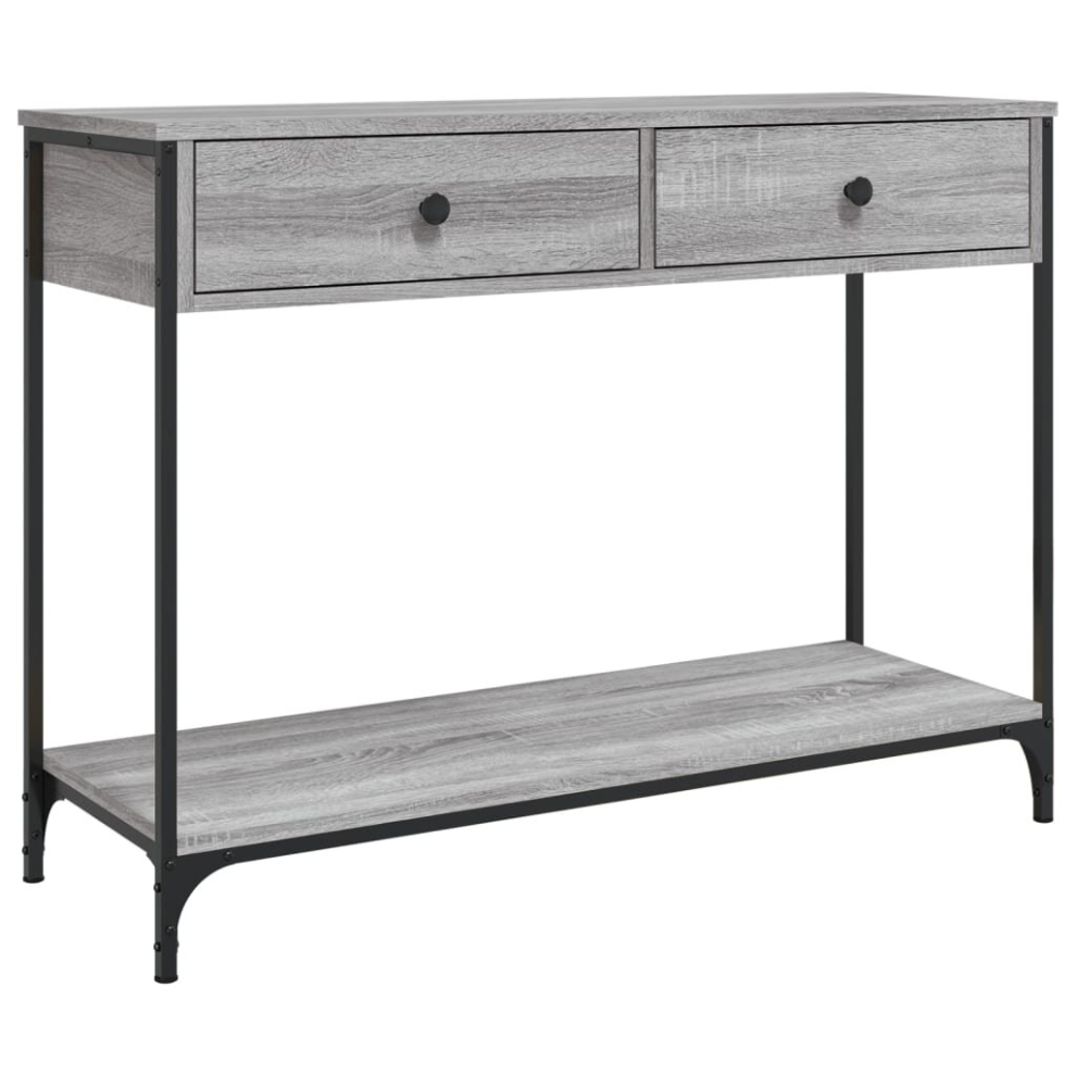 (grey sonoma, 100 x 34.5 x 75 cm) vidaXL Console Table Side End Table Hallway Stand Sofa Table Engineered Wood