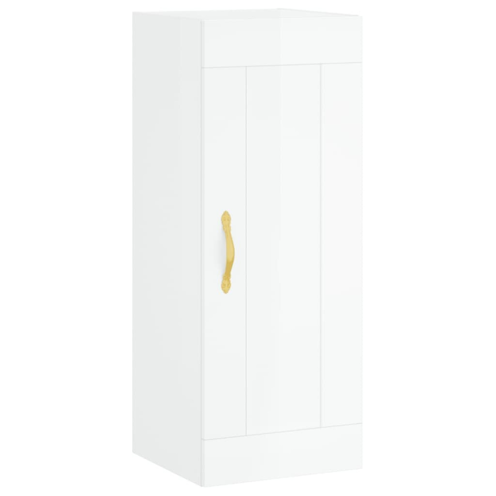 (high gloss white) vidaXL Wall Mounted Cabinet Storage Cabinet Wall Cupboard Engineered Wood