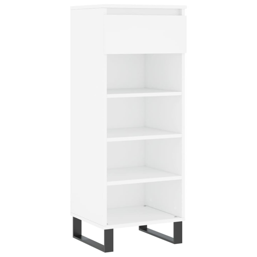 (white) vidaXL Shoe Cabinet Shoe Cupboard Shoe Storage Rack Shelf Engineered Wood