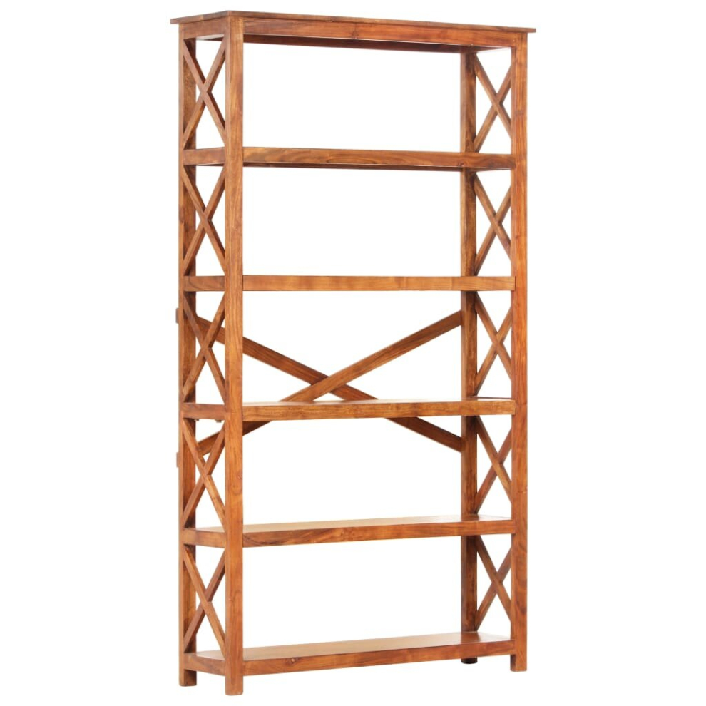 (100 x 30 x 180 cm) vidaXL Bookshelf Display Rack Unit Bookcase Storage Shelf Solid Wood Acacia