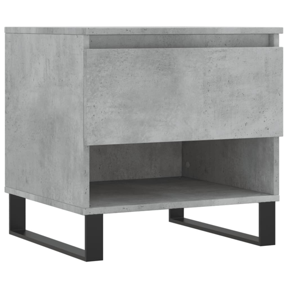 Vidaxl Brown,Grey (Concrete Grey) Coffee Table Side Table End Accent Telephone Sofa Table Engineered Wood