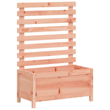 (natural douglas, 79 x 39.5 x 114 cm) vidaXL Garden Planter with Rack Flower Box Outdoor Plant Pot Solid Wood Pine