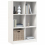 VidaXL (white) vidaXL Bookcase Office Book Shelf Storage Cabinet Book Stand Solid Wood Pine 3
