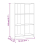 VidaXL (white) vidaXL Bookcase Office Book Shelf Storage Cabinet Book Stand Solid Wood Pine 4