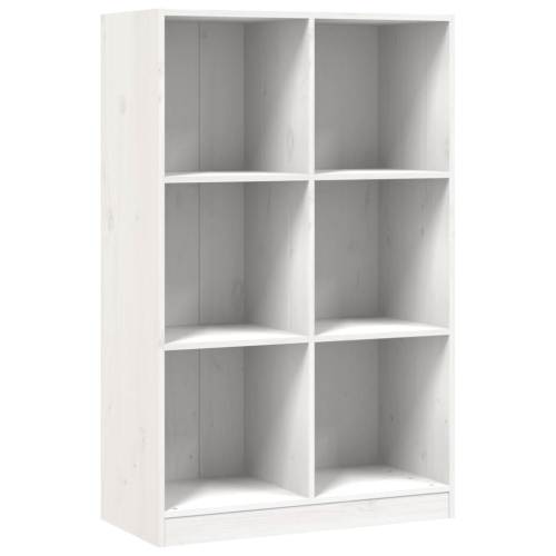 VidaXL (white) vidaXL Bookcase Office Book Shelf Storage Cabinet Book Stand Solid Wood Pine