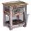 VidaXL vidaXL Side Table Nightstand with 1 Drawer Solid Reclaimed Wood 43x33x51 cm 2