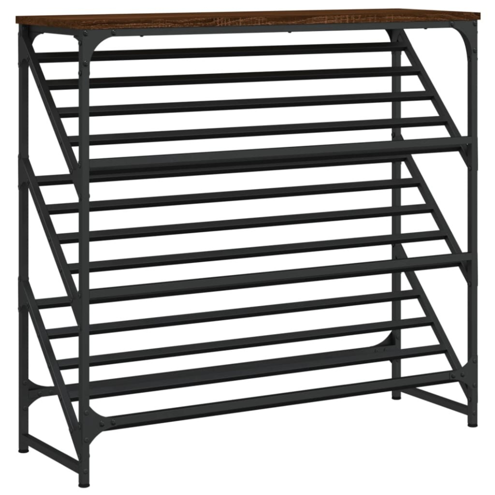 Vidaxl (Brown Oak, 90 X 30 X 85 Cm) Shoe Rack Shoe Cabinet Shoe Storage Unit Shelf Cupboard Engineered Wood