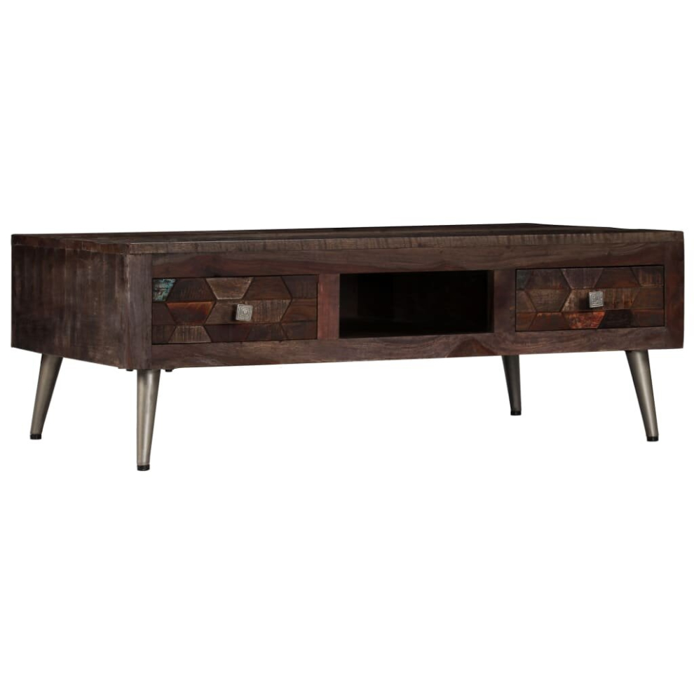 vidaXL Solid Reclaimed Wood Coffee Table 100x60x35cm Display Telephone Stand