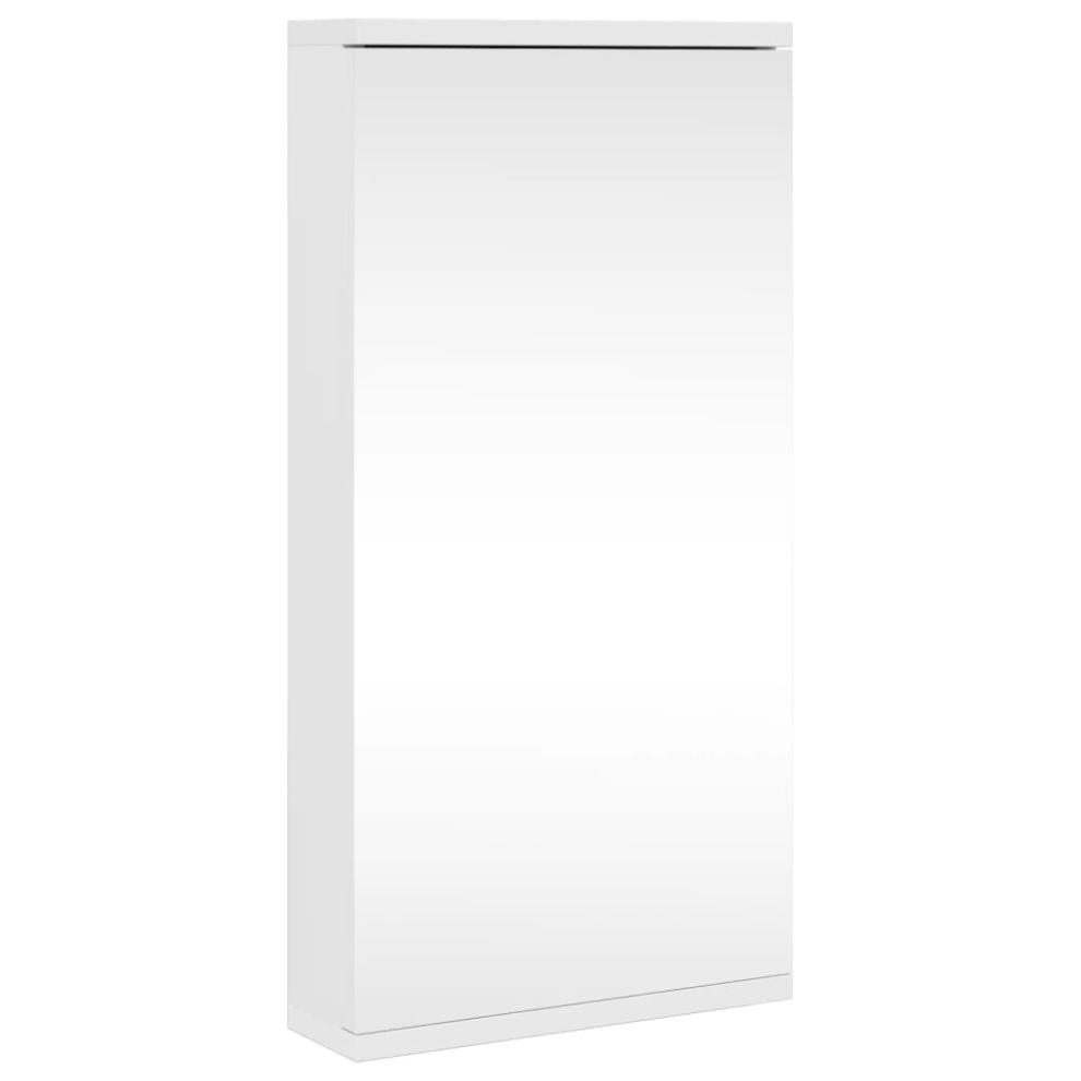 (white) vidaXL Corner Bathroom Mirror Cabinet Toilet Wall Cabinet Corner Vanity Unit