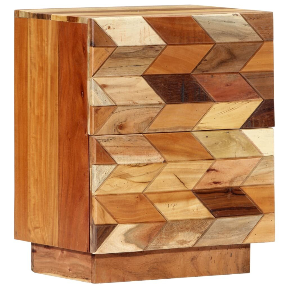 Vidaxl Solid Reclaimed Wood Bedside Cabinet 40X30x50cm Storage Cupboard Stand