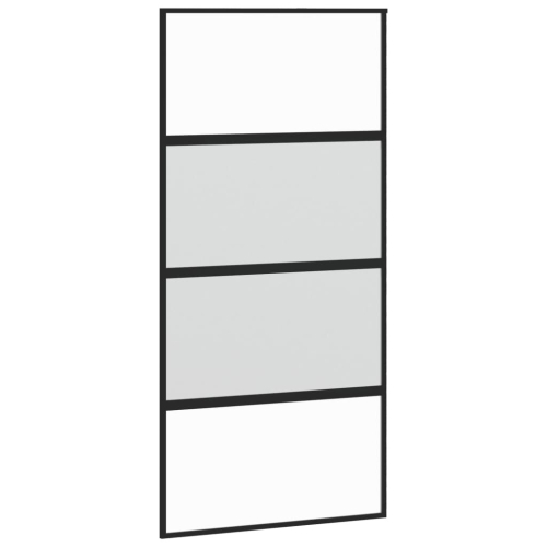 (black, 102.5 x 205 cm/half frosted) vidaXL Sliding Door Inner Glass ...