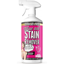British Basics Wipe Out Stain Remover Spray 50% Extra Free 750ml - Fast-Acting Multipurpose Cleaner for Grease, Coffee, Ink & More