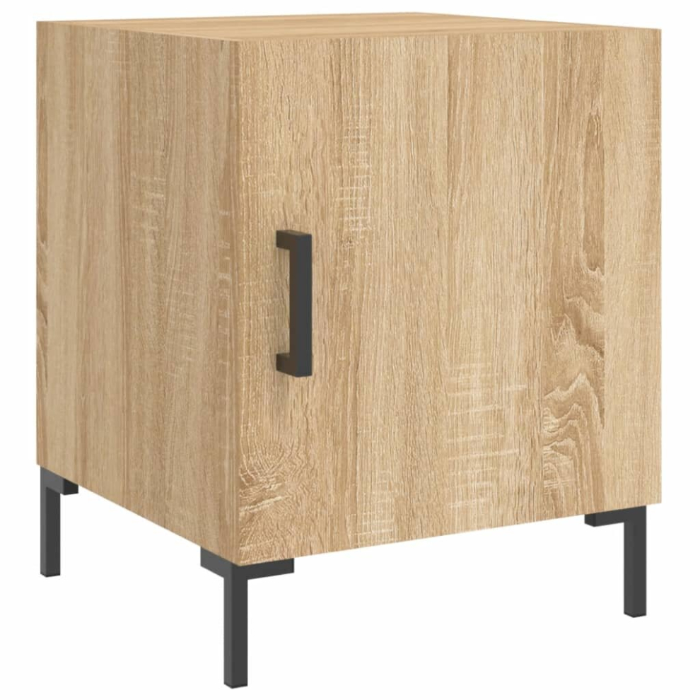 (sonoma oak, 1 pcs) vidaXL Bedside Cabinets Nightstand Bedside Table Bed Cabinet Engineered Wood