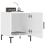 VidaXL (high gloss white, 2 pcs) vidaXL Bedside Cabinets Nightstand Bedside Table Bed Cabinet Engineered Wood 9