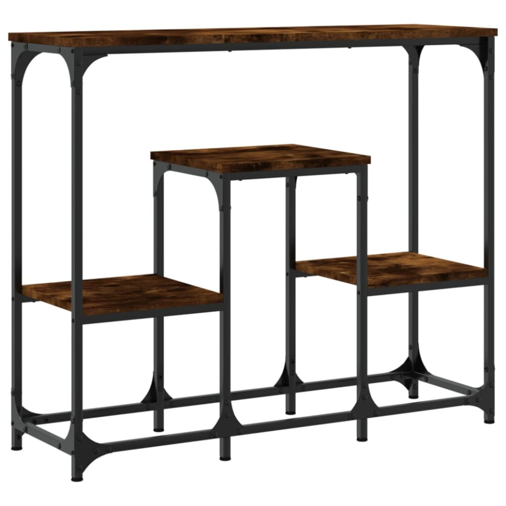 Vidaxl (Smoked Oak) Console Table End Table Hallway Stand Side Sofa Table Engineered Wood