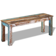 (110 x 35 x 45 cm) vidaXL Bench Solid Reclaimed Wood Outdoor Garden Seat 110x35x45cm/160x35x46cm