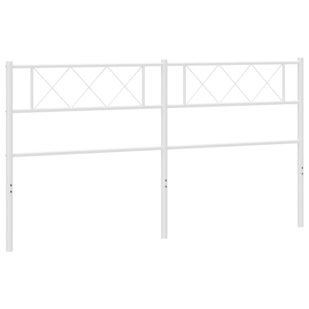Vidaxl (White, 180 Cm) Metal Headboard For Bedroom Tall Headboard Bed Header Bed Headboard