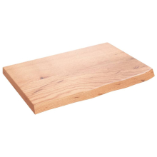 (light brown, 60 x 40 x 4 cm) vidaXL Bathroom Countertop Vanity Top Wash Basin Worktop Treated Solid Wood