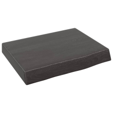 (dark grey, 40 x 30 x 6 cm) vidaXL Bathroom Countertop Vanity Top Wash Basin Worktop Treated Solid Wood