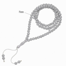 Arablic Misbaba Muslim Prayer 8mm 99 Glossy Beaded Tassel Men/women Islamic Accessories Eid Ramadan Gift