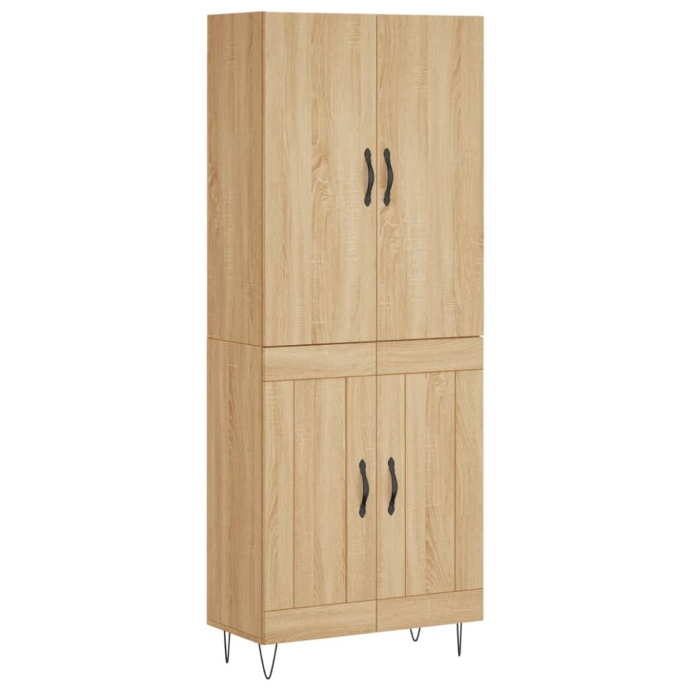 VIDAXL Sideboard - Sonoma Oak - 180 x 69.5 x 34cm - Brown - Image 2