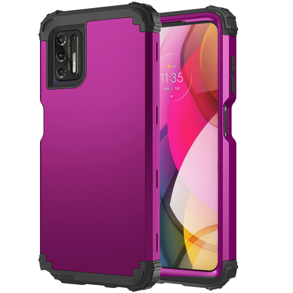 Moto G Stylus 2021 Case With Hard PC Soft TPU Bumper