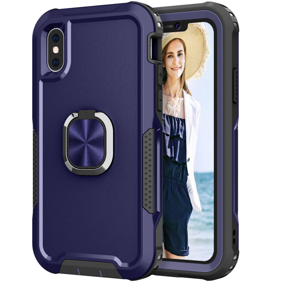 Magnetic Phone case For iPhonex /Xs With Ring Holder