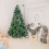 6FT 920 Branches Flocking Spray White Christmas Tree Plus Pine Cone Xmas Tree 1