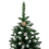 6FT 920 Branches Flocking Spray White Christmas Tree Plus Pine Cone Xmas Tree 5