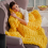 Living And Home (Light Yellow) Handwoven Chunky Knit Throw Blanket for Home Decor 4